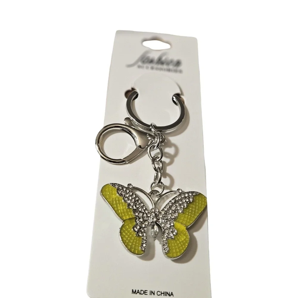 Choose‎ Any 3 Bag Charms Keychains Rhinestone Teddy Bear Butterfly Y2K